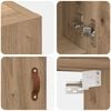 vidaXL Wall Cabinet Artisan oak 60 x 31 x 60 cm Engineered wood