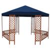 vidaXL Replacement Gazebo Cover Top Canvas Blue