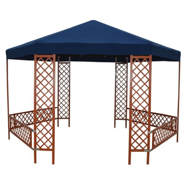 vidaXL Replacement Gazebo Cover Top Canvas Blue