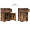 vidaXL Bedside Cabinets 2 pcs Smoked Oak 39x35x65 cm Engineered Wood