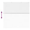 vidaXL Window Blind with Curtains Manual White Aluminium