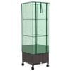 vidaXL Garden Planter with Greenhouse Cover&Wheels Brown PP