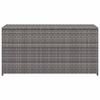 vidaXL Garden Storage Box Grey 120x50x60 cm Poly Rattan