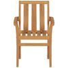 vidaXL 5 Piece Garden Dining Set Solid Teak Wood