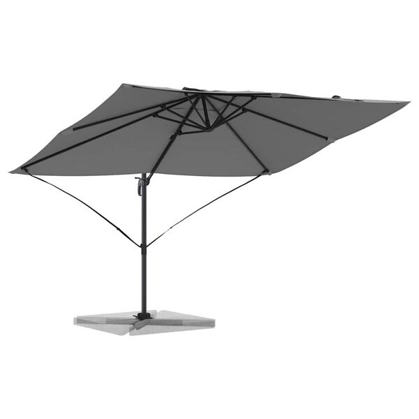 vidaXL Umbrella Anthracite 351 x 250 x 260 cm Polyester and Aluminium