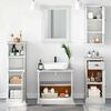 vidaXL Bathroom Furniture Set VIGO 5 pcs Antique White Solid Pine Wood