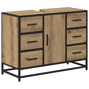 vidaXL Bathroom Cabinet Artisan Oak 80 x 33 x 60 cm Engineered Wood
