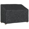 vidaXL Garden Bench Cover Black 134 x 70 x 65 / 94 cm 420D fabric