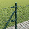 vidaXL Fence Post Green 25 x 0.4 m (40 x 40 mm mesh) Steel and PVC