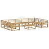 vidaXL Outdoor Sofa Set 10 pcs White Solid Acacia Wood