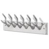 vidaXL Coat Rack | Silver | Aluminium | Compact | Decorative Inlays