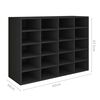 vidaXL Shoe Rack Engineered Wood 92x30x67.5 cm Black
