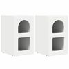 vidaXL Bedside Table ELST 2 pcs White 29.5 x 33.5 x 50 cm