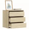 vidaXL Corner Chest of Drawers Sonoma Oak 60x41x58 cm Engineered Wood
