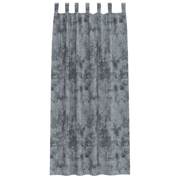 vidaXL Velvet Curtains 2 pcs Silver Grey 260 x 140 cm Velvet