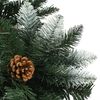 vidaXL Artificial Pre-lit Christmas Tree with Pine Cones 210 cm