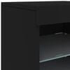 vidaXL Sideboard with LED Lights Black 162x37x67 cm
