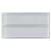 vidaXL Wall Shelves 2 pcs 75x40 cm Silver Stainless Steel
