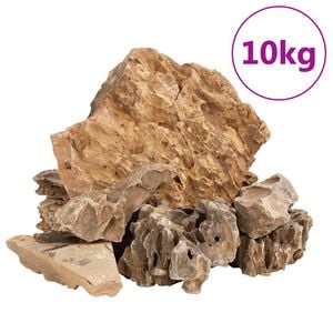 vidaXL Dragon Stones 10 kg Brown 5-30 cm
