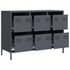 vidaXL Sideboard&nbsp;Anthracite 101.5x39x73.5 cm Cold-rolled Steel