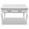 vidaXL vidaXL Coffee Table with 4 Drawers White