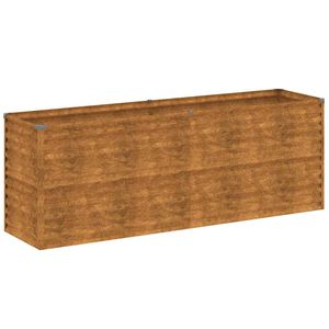 vidaXL Garden Raised Bed 196x50x69 cm Corten Steel