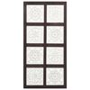 vidaXL Hand-Carved Wall Panel MDF 40x80x1.5 cm Brown and White