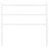 vidaXL Metal Replace Headboard White 100 cm