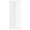 vidaXL Sideboard High Gloss White 59 x 35 x 80.5 cm Engineered Wood