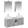 vidaXL Bathroom Cabinet Set 5 pcs Concrete Grey Engineered Wood
