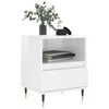 vidaXL Bedside Cabinets 2 pcs High Gloss White 40x35x50 cm Engineered Wood