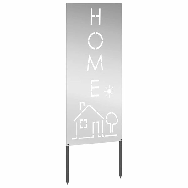 vidaXL Garden Privacy Screen Silver 50 x 140 cm Galvanised steel