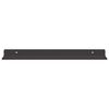 vidaXL Floating Shelf Wall-mounted 2 pcs Black 40 x 8.5 x 2.5 cm Steel