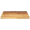 vidaXL Table Top 40x40x2.5 cm Square Solid Wood Rough Mango