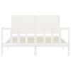 vidaXL Bed Frame without Mattress White 160x200 cm Solid Wood Pine