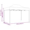 vidaXL Professional Folding Party Tent 3x4 m Steel Anthracite