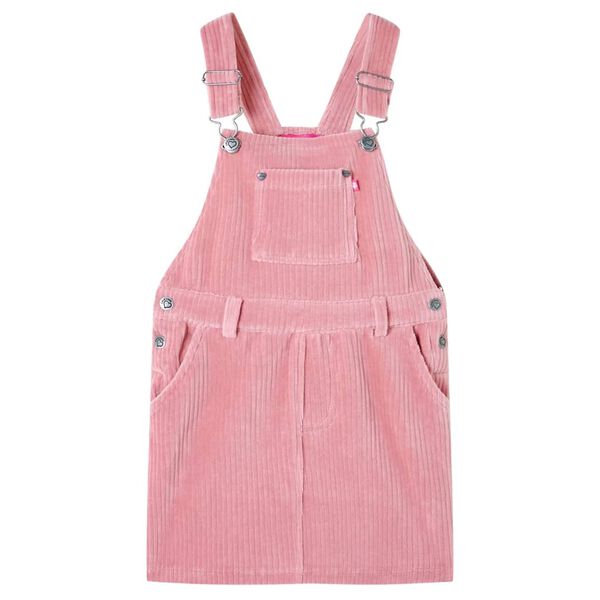 Kids' Overall Dress Corduroy Light Pink 104