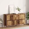vidaXL Storage Cabinet 2 pcs Old Wood 60 x 35 x 70 cm