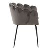 Venture Home Dining Chair Limhamn Velvet Black and Grey