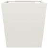 vidaXL Garden Planters White 2 pcs 50x50x50 cm Steel