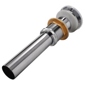 vidaXL Pop Up Sink Drain Stainless Steel