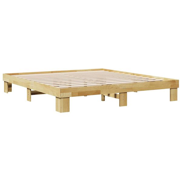 vidaXL Bed Frame without Mattress 180x200 cm Solid Wood Oak