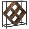 vidaXL Wine Rack 16 bottles Engineered Wood Smoked Oak