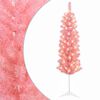 vidaXL Artificial Slim Christmas Tree 120 cm 150 LEDs Warm White
