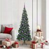 vidaXL Corner Artificial Christmas Tree Green 180 cm PVC and Metal