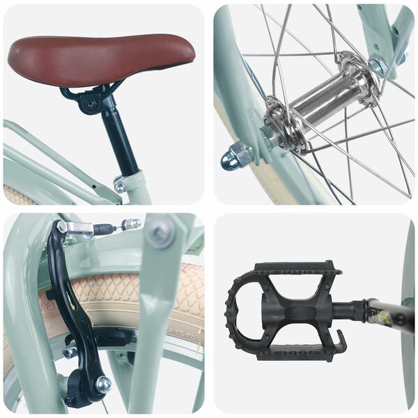 vidaXL Kids Bike 20'' for 6-11 Years Old Light Green