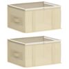 vidaXL Storage Box with Transparent Top Window 2 pcs Non-woven fabric