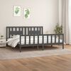 vidaXL Bed Frame without Mattress Grey Solid Wood Pine 200x200 cm