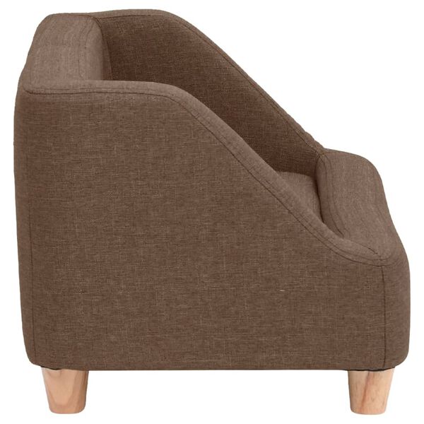 vidaXL Dog Sofa Brown 95x63x39 cm Linen