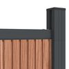 vidaXL Fence Panel Brown 1737x186 cm WPC